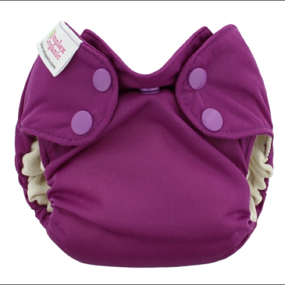 Newborn simplex in organic cotton gently used in Orchid